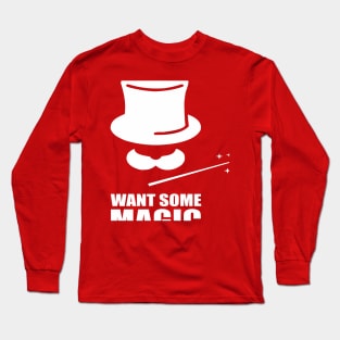 Magic Magician Hat Cap Long Sleeve T-Shirt